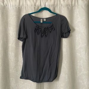 De.Corp Grey Blouse size XS
